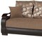 Homeroots 87" Brown Chenille Convertible Futon Sleeper Sofa And Toss Pillows With Storage 607209 - alternate 6