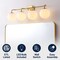 Jonathan Y Louis Parisian Globe 31 in. 4-Light Metal/Frosted Glass Modern Contemporary LED Vanity Light, Gold Pa JYL3558A - alternate 8