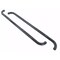 Big Country With Step Pads, 3in Round Bent, Powder Coated, Black, Steel, Without End Caps, Rocker Panel Mount 370391 - alternate 1
