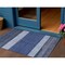 Homeroots 3' X 5' Navy Blue Sky Blue And Charcoal Abstract Washable Indoor Outdoor Area Rug 615278 - alternate 1