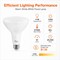 Euri Lighting BR40 LED Flood Bulb, 11W, 1000 lm, 75W Eq., 2700K, E26, Dimmable, CEC/JA8, UL EB40-11W5020cec - alternate 6