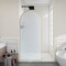 Anzzi Ember Series 74x 34in Framed Arch Fixed Shower Screen Door, Brushed Gold, 8mm Tempered Fluted Glass SD-AZ18-01BG-FL - alternate 17