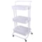 Organize It All 3 Tier Rolling Basket Cart in Black 15260-WHITE - alternate 5