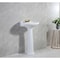 Kingston Brass 20" Ceramic Pedestal Sink, 4-Inch, 3 Hole, Glossy White VPB2034 - alternate 5