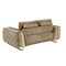 Homeroots 71in Beige and Gold Velvet Loveseat 720471 - alternate 8