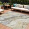 Homeroots 8' X 10' Gold And Silver Abstract Washable Indoor Outdoor Area Rug 618427 - alternate 1