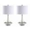 Jonathan Y Cecile 25.5" Glass Teardrop LED Table Lamp, Mercury Silver/Chrome, 2PK JYL1081A-SET2 - alternate 7