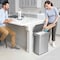 Simplehuman 58 Liter / 15 Gal. Rectangular Indoor Metal Can, Brushed, Voice & Motion Sensor, Stainless Steel ST2047 - alternate 6