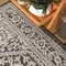 Jonathan Y Sinjuri Medallion Textured Weave Gray/Black 6 ft Square Indoor/Outdoor Area Rug SMB101D-6SQ - alternate 5