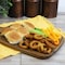Megachef 14 Inch Acacia Wood Rectangle Serving Board with Handle 750122192M - alternate 4