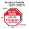 Signmission Do Not Enter Unless Wheels Are Choc, 10 inch X 10 inch, Plastic Sign, 2PK OC-P-2PACK-10-39 - alternate 4