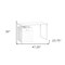 Homeroots 47" White Wood and Metal Sled Computer Desk 489909 - alternate 5
