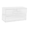 Martha Stewart Brody Clear Plastic Storage Organizer Bins W/ White Engineered Wood Lids, SM-x2/MED-x1 BE-PB3316-WD-3-CL-WH-MS - alternate 1