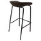 Leisuremod Servos Barstool with Upholstered Faux Leather Seat and Powder Coated Iron Frame, Elephant Grey SSBL-18DGR - alternate 5