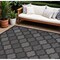 Homeroots 9' X 12' Charcoal And Gray Indoor Outdoor Area Rug 522141 - alternate 1