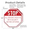 Signmission Stop All Drivers Check in With Secu, 10 inch X 10 inch, Plastic Sign, 2PK OC-P-2PACK-10-216 - alternate 6
