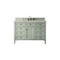 James Martin Vanities Brittany 48" Single Vanity, Sage Green, w/ 3 CM Siberian Silestone Top 650-V48-SGR-3SFR - alternate 1