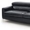 Homeroots 79" Black Leather Sofa With Silver Legs 488830 - alternate 5
