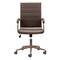 Homeroots Espresso and Bronze Adjustable Height Swivel Rolling Office Chair 556762 - alternate 6