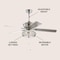 Jonathan Y Crista 52" 3-Light Metal/Wood LED Ceiling Fan, Chrome JYL9600A - alternate 9