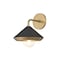 Mitzi Marnie 1 Light Wall Sconce 8.5 In. Aged Brass/Black H139101-AGB/BK - alternate 1