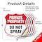 Signmission Private Property Shield Sign Do Not Spra, 6 inch X 6 inch, Vinyl Decal, 5PK SHI-D-5PACK-6-449 - alternate 5