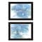 Homeroots Set Of Two Morning Glory 2 Black Framed Print Wall Art, 2PK 407269 - alternate 1