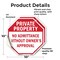 Signmission Private Property No Admittance With, 10 inch X 10 inch, Vinyl Decal, 2PK OC-D-2PACK-10-145 - alternate 2