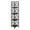 Homeroots 62" Espresso Metal Corner Bookcase 376527 - alternate 9