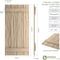 Ekena Millwork Rustic Four Board Joined Board-n-Batten Riverwood Faux Wood Shutters, 22W x 36H, PR SHUBJS22X36RWPR - alternate 15