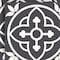 Homeroots 6" X 6" Tulipa Gray and White Peel and Stick Removable Tiles 399897 - alternate 5