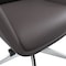 Leisuremod Summit High-Back Office Chair in Faux Leather & Aluminum Frame with Swivel & Tilt, Grey SOT21GRL - alternate 7