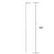 Panacea 28 in. H X 1.5 in. W X 0.5 in. D Green Metal Plant Stake 89335A - alternate 3