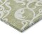 Homeroots 9' X 12' Sage And Ivory Damask Washable Indoor Outdoor Area Rug 614399 - alternate 5