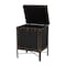 Baxton Studio Laura Vintage Black Canvas Lift-Top Trunk End Table 251-13912-ZORO - alternate 8