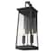 Homeroots Alden 2-Light Matte Black Wall Light 398456 - alternate 4