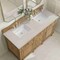 James Martin Vanities Lorelai 60" Double Vanity, Light Natural Oak, w/ 3 CM Siberian Silestone Top 424-V60D-LNO-3SFR - alternate 9