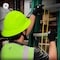 Ge Vented Hard Hat, HDPE, 4 Point Ratchet, Type 1, Class C, Hi-Vis Green GH328HN - alternate 3