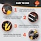 Av Steel Heavy-Duty Steering Wheel Lock for Vehicles, Double Protection, Universal Fit, Easy Installation AV-900101S - alternate 5