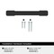 Amerock Triomphe 3-3/4 inch (96mm) Center-to-Center Matte Black Cabinet Pull, 25PK 25VMP37091MB - alternate 3