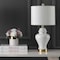 Jonathan Y Qin 22" Ceramic/Iron Classic Cottage LED Table Lamp, White, 2PK JYL6602C-SET2 - alternate 8