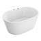 Kingston Brass 51" Acrylic Oval Double Ended Freestanding Tub with Drain, Glossy White VT7DE513423 - alternate 6