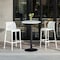 Lagoon Milos Resin Stackable Bar Stool with Aluminum Footrest, 2PK 7203W9-BBLGS - alternate 1