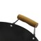 Kenmore Hammond 14 Inch Flat Bottom Carbon Steel Wok in Black with Wooden Handles 126335.01 - alternate 6