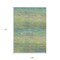 Homeroots 9' X 12' Artichoke Green Striped Washable Indoor Outdoor Area Rug 608453 - alternate 5