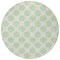 Homeroots 8' Mint Green And Ivory Round Polka Dot Washable Indoor Outdoor Area Rug 614919 - alternate 5