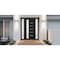 Vdomdoors Front Exterior Prehung FiberGlass Door Frosted Glass / Manux 8088 Matte Black / 2 Sidelight Exterio MANUX8088EXD-BLK-W16+36+16 x H80-RH - alternate 3