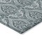 Homeroots 5' X 8' Teal Damask Washable Non Skid Indoor Outdoor Area Rug 563902 - alternate 7