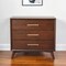 Homeroots 36" Brown Solid Wood Three Drawer Dresser 524123 - alternate 11