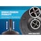Us Weight Sentry QuikSecure Stanchion with 6.5' Chevron Belt, 2PK U2001CYB - alternate 5